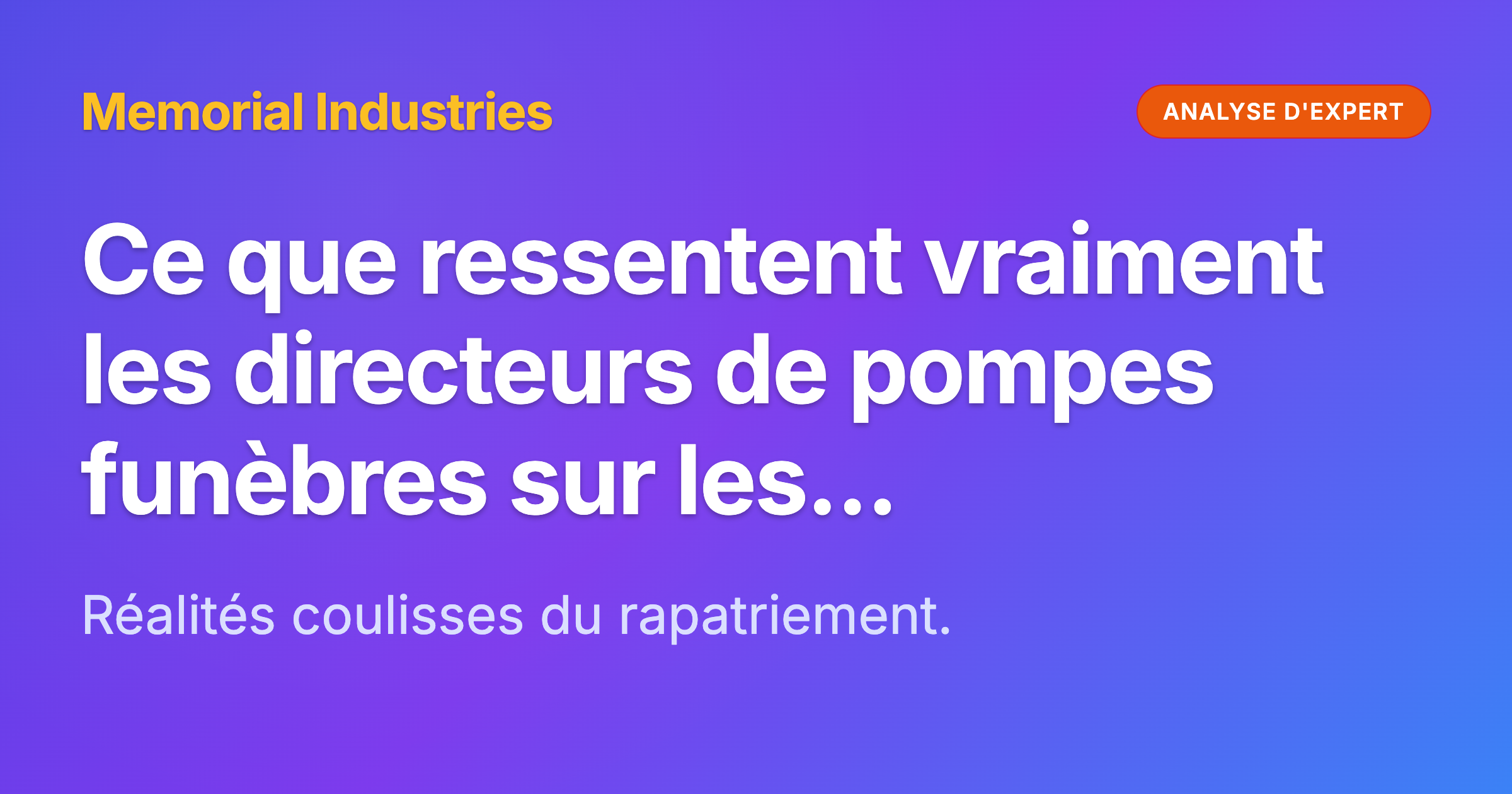 Ce que ressentent vraiment les directeurs de pompes funèbres sur les expéditions internationales - Gérer l'anxiété et éviter les erreurs critiques - Memorial Industries expert analysis